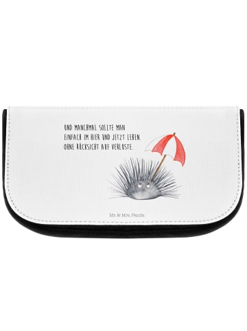 Mr. & Mrs. Panda Kulturtasche Seeigel mit Spruch in Weiß