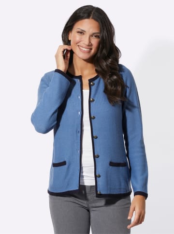 Sieh an! Strickjacke in mittelblau-marine