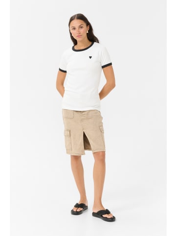 Kaffe T-shirt KAlilian Regular fit in Chalk/Black Heart