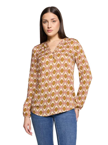 CARTOON Casual-Bluse mit Knöpfen in Brown/Rosé