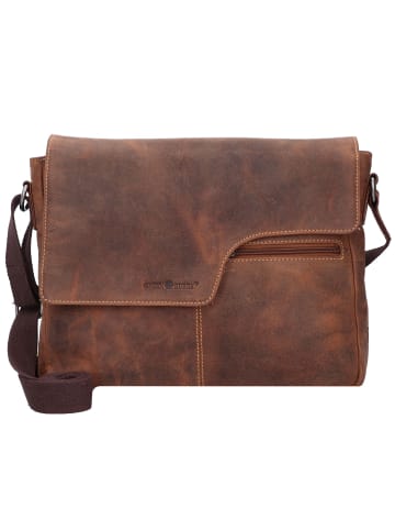 Greenburry Vintage Original Umhängetasche Leder 32 cm brown