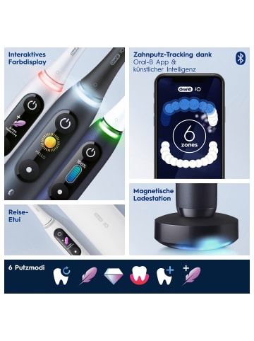 Oral-B Elektrische Zahnbürste "iO Series 8 + Reiseetui" in Schwarz