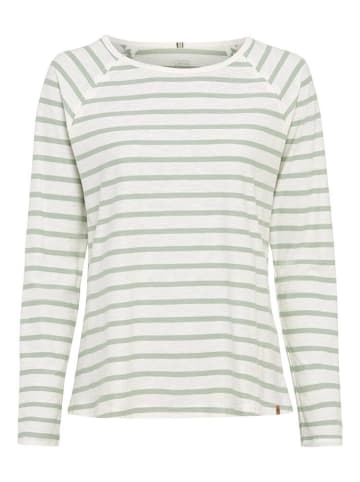 Camel Active Langarmshirt in light jade stripe