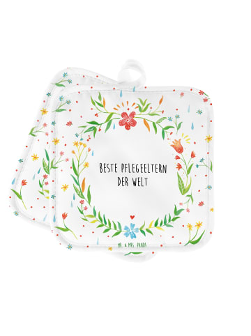 Mr. & Mrs. Panda Topflappen Pflegeeltern mit Spruch in Keine Angabe