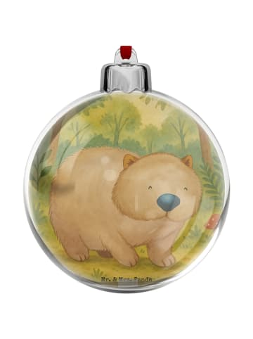 Mr. & Mrs. Panda weihnachtsanhänger Wombat Design ohne Spruch in Weiß