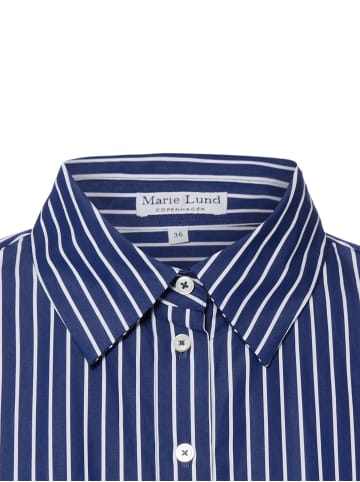 Marie Lund Bluse in marine weiß