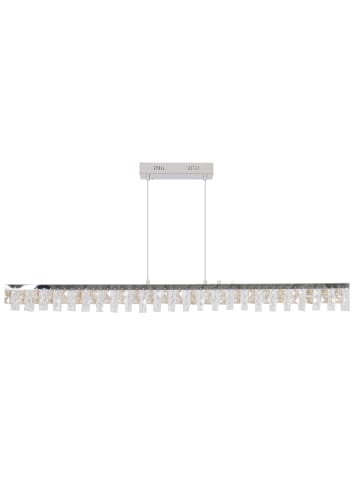 näve LED Pendelleuchte "DIAMONDS" in chrome - (L)120 cm x (B)8 cm x (H)80 cm - EEK G