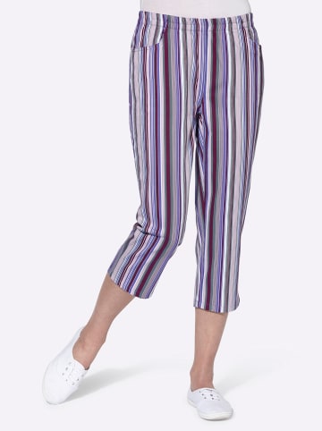 WITT WEIDEN Capri-Hose in beere-gestreift