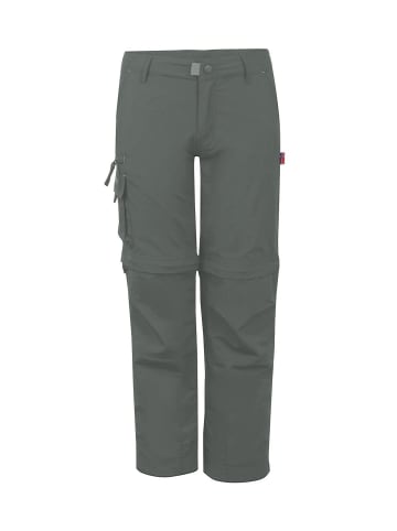 Trollkids Zip-Off Hose "Oppland Slim Fit" in Lehmgrün