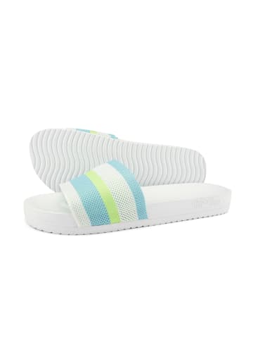 Flip Flop Sandale "pool*knit multi" in weiß mehrfarbig