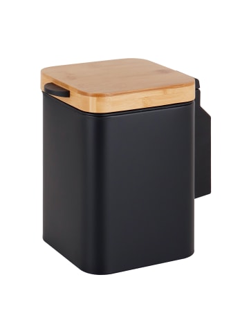 relaxdays Kosmetikeimer in Schwarz/ Natur - 3 Liter
