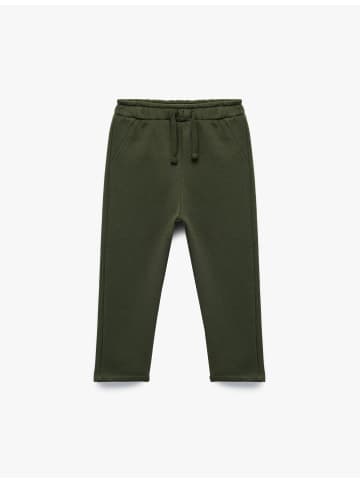 KOTON SWEAT BOTTOMS in Khaki
