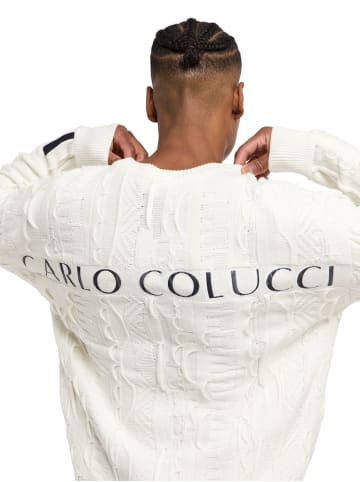 Carlo Colucci Strickpullover Dima in Weiß