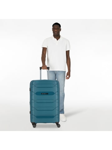 Polestream Strz by Asteroid 4 Rollen Trolley L 74 cm mit Dehnfalte in deepsea green