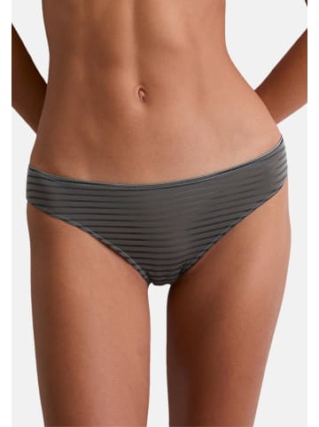 Marc O´Polo Bodywear Slip Second Skin Jacquard in Grey pinstripe