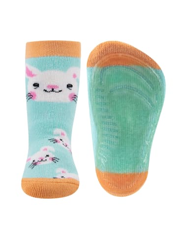 ewers 2er-Set Stoppersocken 2er Pack Hase/Karotten in dkl.pfirsich/gold