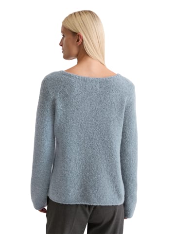 Marc O'Polo Bouclé-Pullover regular in Slate Blue