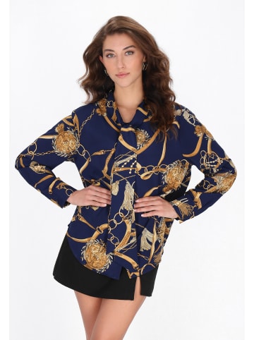 faina Women Shirt in navy multicolor