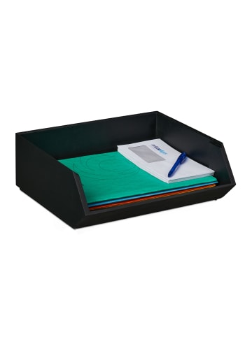 relaxdays Schreibtischorganizer "1 Fach" in Anthrazit