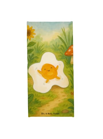Mr. & Mrs. Panda sporthandtuch Spiegelei Ei Design ohne Spruch in Gelb Pastell