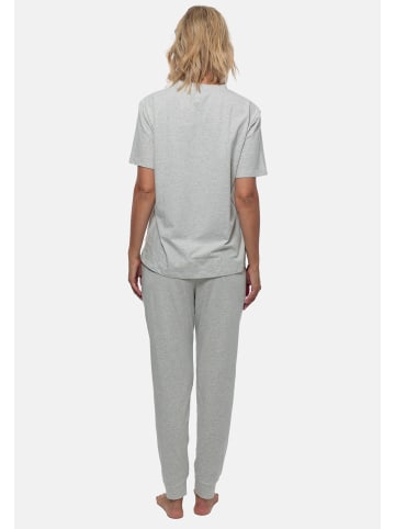 Schiesser Schlafanzug Cotton in Grau