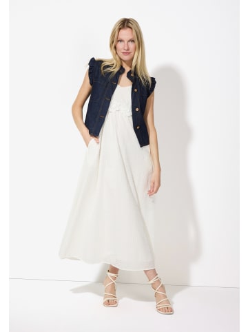 More & More Maxikleid Lochspitze in off white