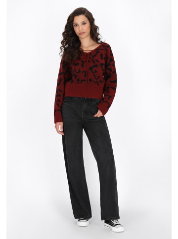 myMo ROCKS Sweater in wine red black
