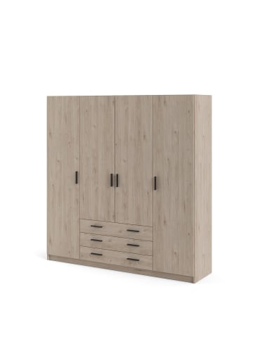 ebuy24 Kleiderschrank Spell B183 Braun 196 x 50 cm