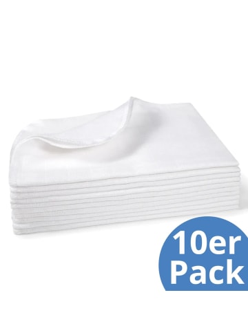 Makian Mullwindeln / Mulltücher / Spucktücher 10er in weiss