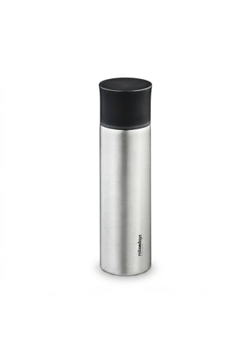 relaxdays Edelstahl-Trinkflasche in Silber - 750 ml