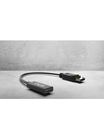 Inca INCA Displayport zu HDMI Adapter 20cm Displayport-Stecker, in Schwarz