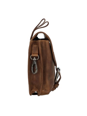 Greenburry Vintage Gürteltasche Leder 14.5 cm in brown