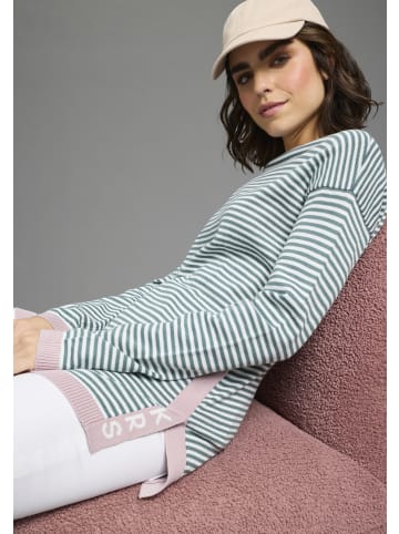 Kangaroos Strickpullover in petrol-rosa