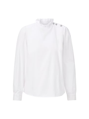 Rich & Royal Bluse mit Rüsche in White