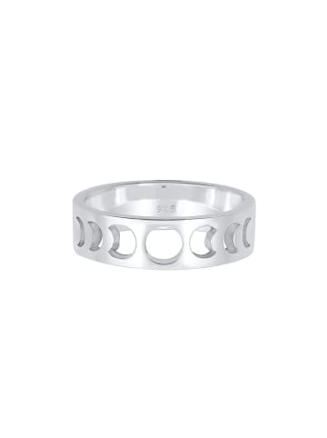 Elli Ring 925 Sterling Silber Halbmond, Astro in Silber