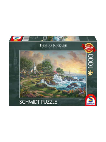 Schmidt Spiele Puzzle Thomas Kinkade Kleinod am Meer, 1000 Teile, ab 8 Jahre