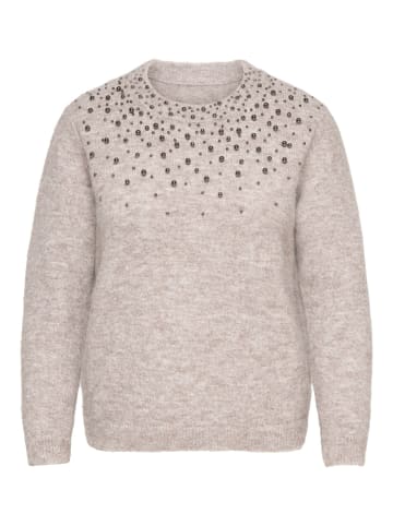 ONLY Carmakoma Strickpullover in Malt Ball 1