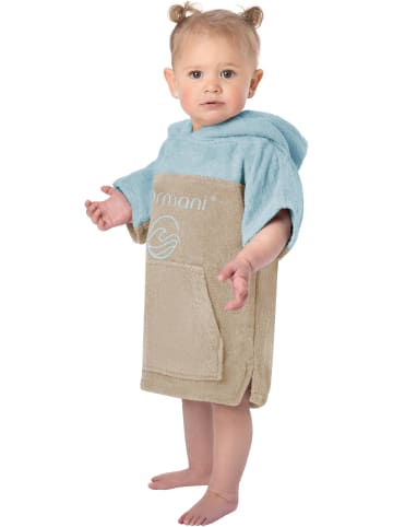 normani Kinder Badeponcho 0-2 Jahre Puwai in Hellblau