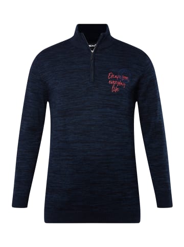 Men Plus Pullover in navy blau