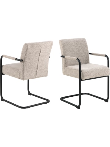 ebuy24 Esszimmerstuhl Adele Beige 2er Set