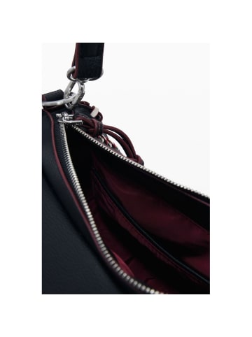 Desigual Schwarze Polyurethan-Tasche