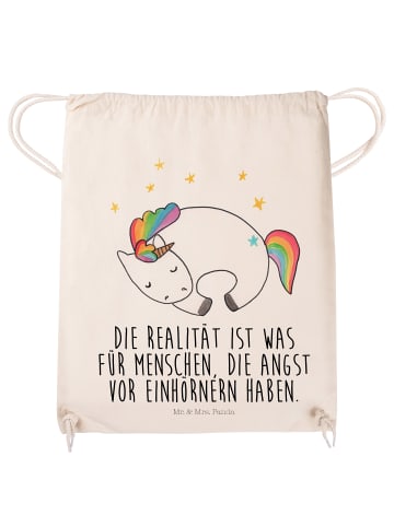 Mr. & Mrs. Panda Gymbag Einhorn Nacht mit Spruch in Creme