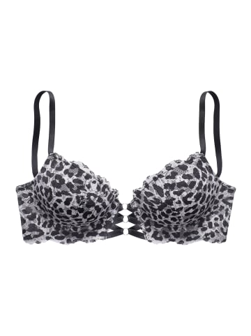 LASCANA Push-up-BH in leo-silberfarben