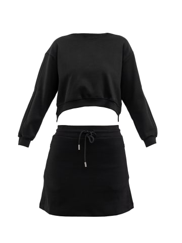 Tom Barron Freizeitanzug Women Sweatshirt And Skirt Set in black