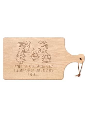 Mr. & Mrs. Panda Schneidebrett Igel Familie mit Spruch in Transparent