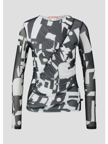 QS T-Shirt in 99A2_schwarz