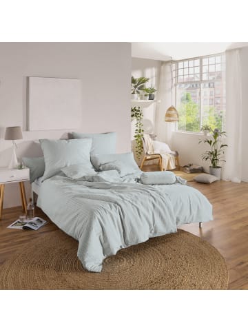 Erwin Müller Seersucker Kuschelkissenbezug Rosenheim in silber