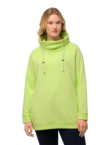 Ulla Popken Sweatshirt in limettengrün