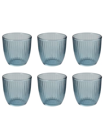 Butlers Trinkglas LINEE 6er-Set in Blau