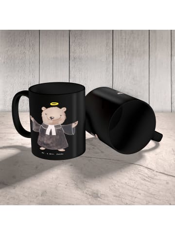 Mr. & Mrs. Panda Trinkbecher Pastor Herz ohne Spruch in Schwarz